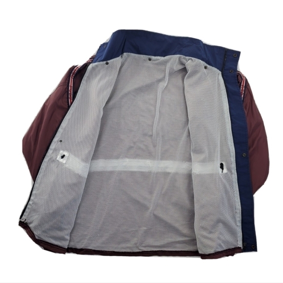 Vtg Fubu Windbreaker Track Jacket Mens 2XL Maroon Mesh Lined Zip-Up 90 Hip Hop - Picture 5 of 12